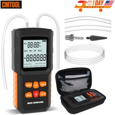 Digital Dual Port Differential Manometer Gas Pressure Tester 12 Units HVAC Gauge