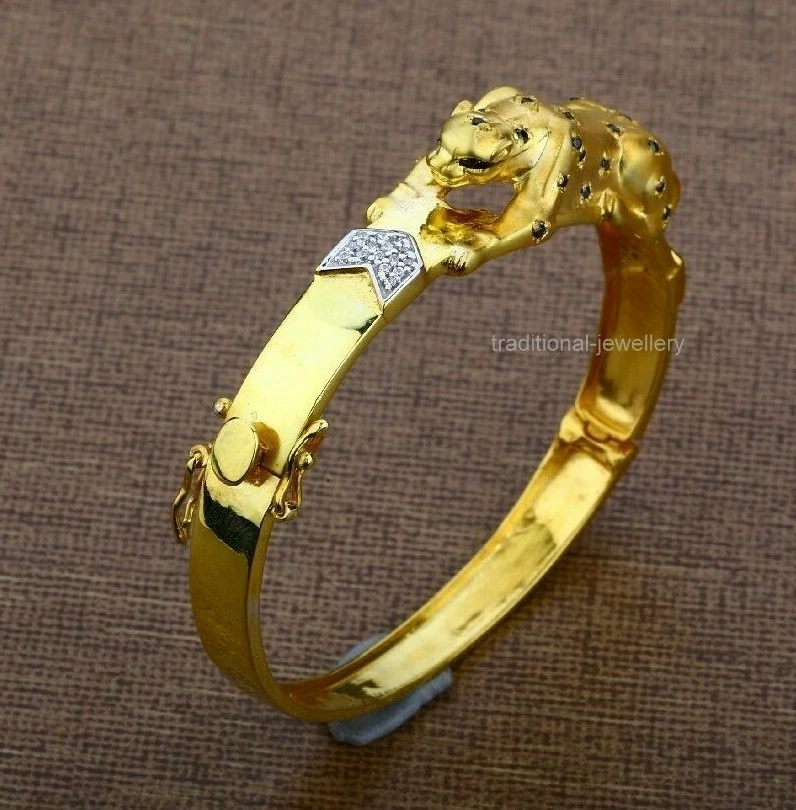 Snake Serpant 18K Gold Plated Openable Kada Bracelet for Women | eBay