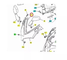 GUARNIZIONE COPERCHIO SCUDO ANTERIORE IPSILON YAMAHA TMAX T-MAX 500 2001  2007