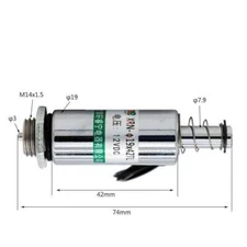 Solenoid Electromagnet Return 12V 16mm Pull Push Tubular XRN-19/42TL #WD6