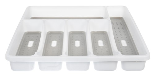 6 Plastic Kitchen Cutlery Tray Organiser Rack Holder Drawer Insert Tidy Storage - Picture 13 of 14