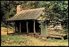 CORBIN CABIN, SHENANDOAH NATIONAL PARK POSTCARD ~ FN/VF 1973 POSTED ~ VIRGINIA