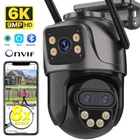 IP Camera 6K 9MP HD WiFi Outdoor Camera Home Security PTZ 6MP Video Surveillance