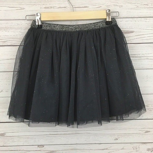 Children's Place Black Tulle (with underslip) with Flowers Skirt- LARGE 10/12 - Picture 3 of 4