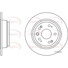 Apec Rear Brake Disc (DSK2494) - OE High Quality Precision Engineered Part