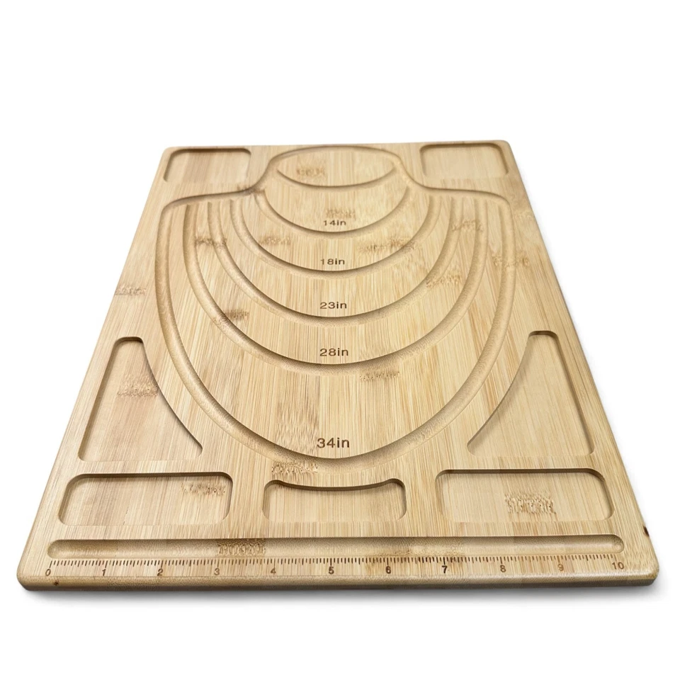 Bead Board Jewelry Making Beading Tray Mat Bambusoideae 28.5x38x1cm - Image 2 of 4