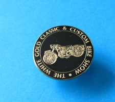 The White Gold Classic & Custom Bike Show pin badge. Enamel. VGC. Unused.