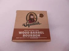 New Dr. Squatch Men's Natural Soap Wood Barrel Bourbon Medium Grit
