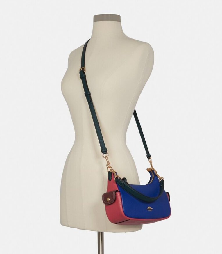 Coach Pennie Shoulder Bag 25 In Colorblock Crossbody NWT C6816 SPORT BLUE eBay