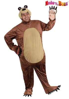Men's Plus Size Masha and the Bear Bear Costume