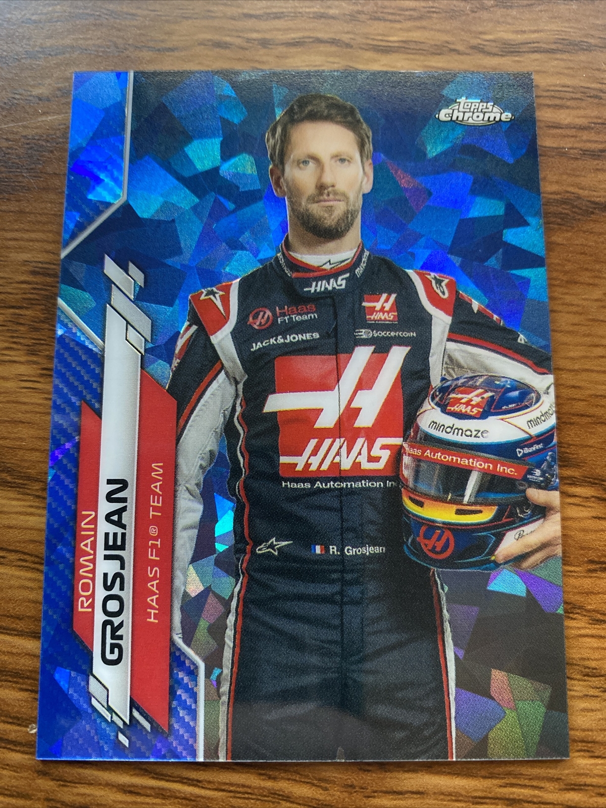 Romain Grosjean #17 Sapphire Refractor 2020 Topps Chrome Formula 1 Racing F1