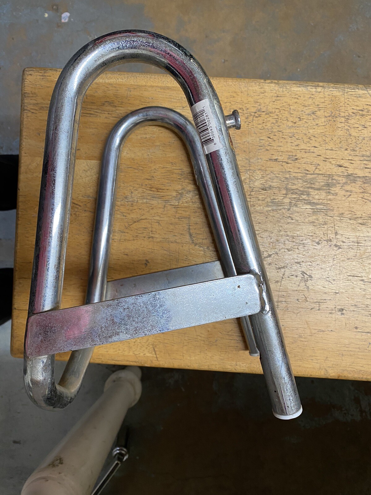 Removable / Quick Detach Motorcycle Wheel Chock Permanent 5 1/2" Inside