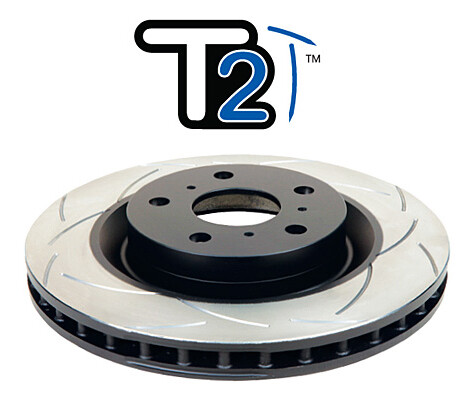 DBA T2 Street Front Brake Discs For: Mitsubishi Lancer Evo 9 IX 05-07 - Picture 1 of 4