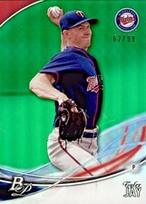 2016 Bowman Platinum Tyler Jay Top Prospects Green #TP-TJ -/99 - Twins