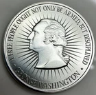 2 oz. 1791 WASHINGTON BUST/BILL OF RIGHTS 2A 50mm BU round .999 fine silver