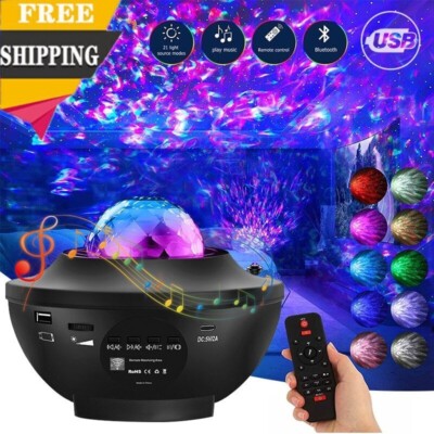 LED Sternenhimmel Lampe Projektor Bluetooth Galaxy Musik Starry Stern Nachtlicht