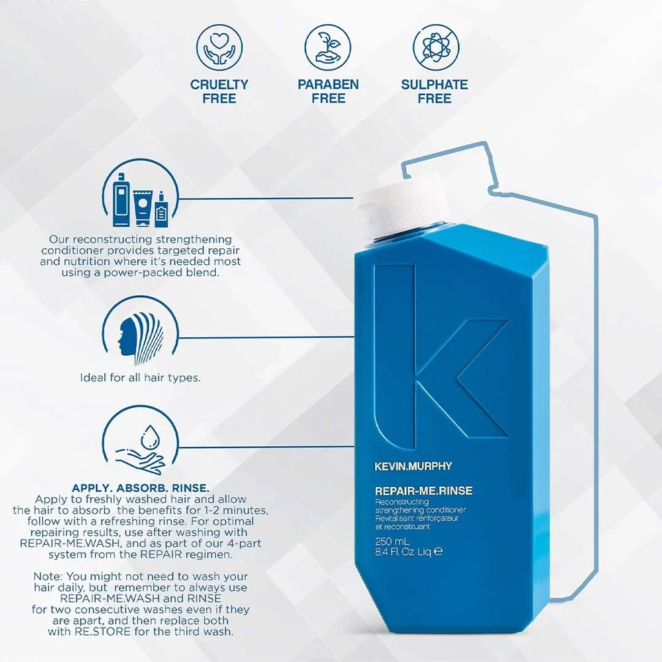 Kevin Murphy Repair Me Wash & Repair Me Rinse  8.4 oz Set - Image 2 of 4