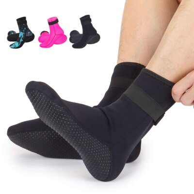 3MM Coldproof Neoprene Wetsuit Socks Booties Winter Swimming Diving Snorkeling