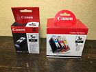 Canon Bci 3e 4 Ink Cartridge Genuine Tanks Black Cyan Magenta Yellow New Packs