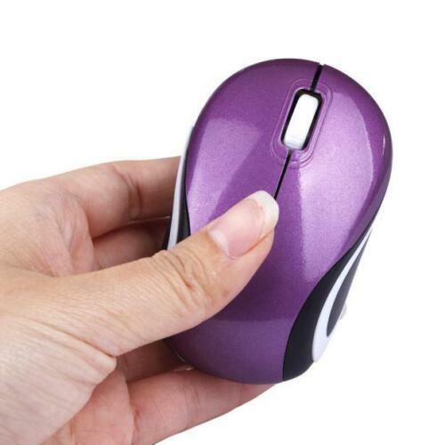 Kawaii Purple Mini 2.4 GHz Wireless Optical Mouse Mice For PC Laptop Notebook - Picture 2 of 6