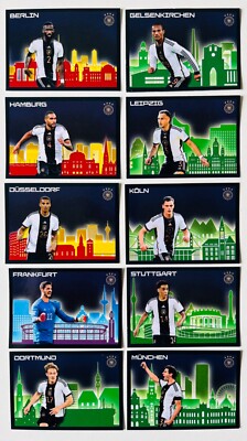 Ferrero DFB Sticker Sammelheft alle 10 Spielorte Nr.53-62 UEFA EURO 2024 Panini 