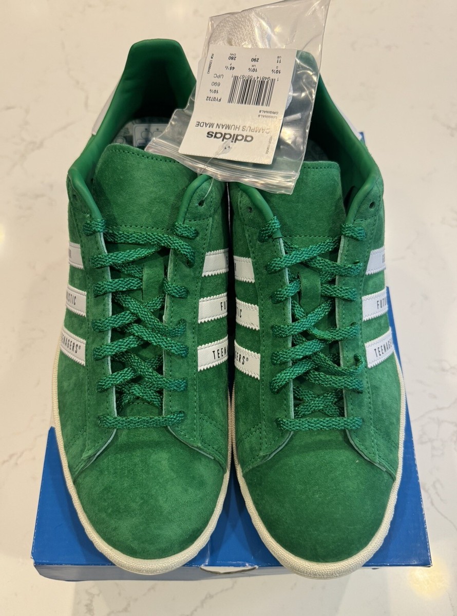 ADIDAS x Human Made Campus Shoes Green Suede FY0732 Men's US 11- UK 10.5 |  eBay