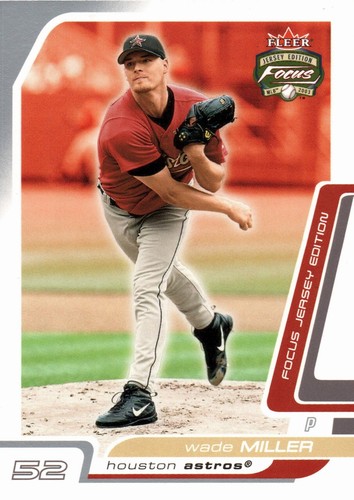 2003 Fleer Focus Jersey Edition Wade Miller #37 card