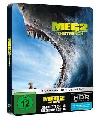 Meg - Teil: 2 (2023)[4K Ultra HD Blu-ray & Blu-ray im Steelbook/NEU/OVP] Statham - Bild 1 von 3