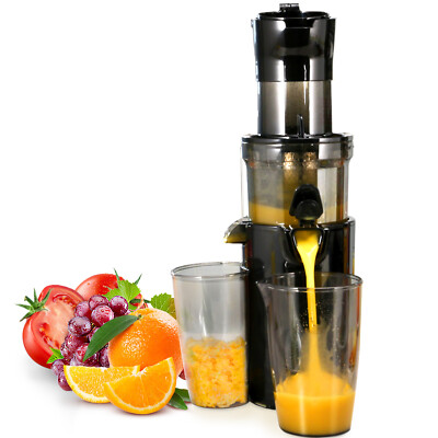 VEVOR Masticating Slow Juicer Electric Vegetables Fruit Squeezer Juice Extractor