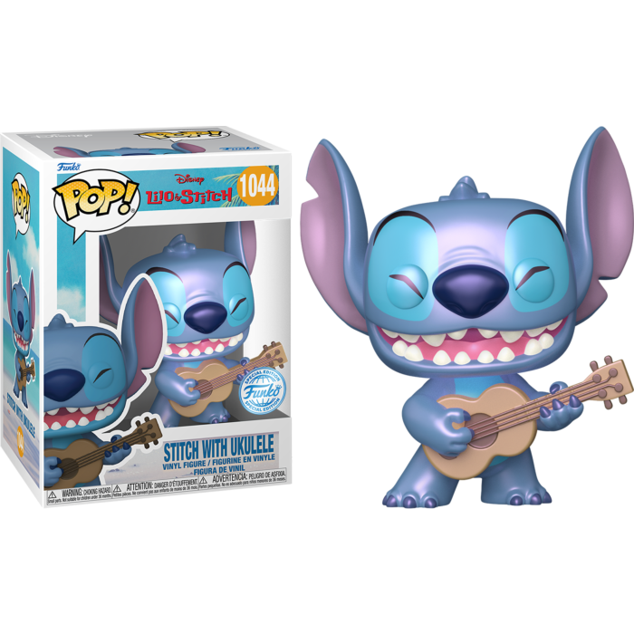 Lilo & Stitch Stitch with Ukulele 10” Lilo and Stitch STITCH With Ukulele Funko Pop #1044 Disney