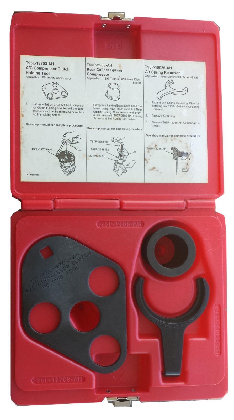 Compressor Clutch Holding Tool CONTINENTAL FS10 TAURUS SABLE TKIT