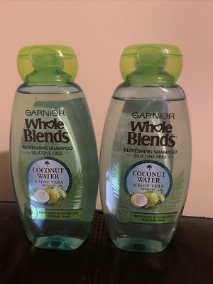 Garnier Whole Blends Refreshing Shampoo Coconut Water & Aloe Vera, Pack Of 2