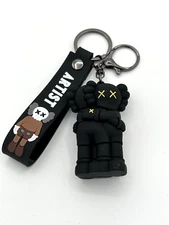 3D Kaws Keychain ( Hugging) Figure Keyring and Hand Strap