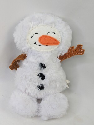 Little Bit of Joy Snowman Plush 8 Inch White Stuffed Animal Toy