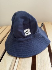 Summer Kids Bucket Hats Sun Hat Toddler Children Boy Girl Smile Print Cap 4-8 Yr