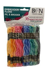 Embroidery Floss 36 Skeins Variegated Multi Colors In Original Unopened Package