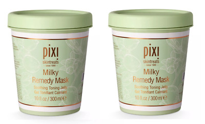 LOT OF 2 NEW BY Pixi : Milky Remedy Mask (10 fl.oz) New Sealed Toning Jelly Face