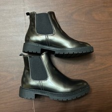 Gap Kids Girl Chelsea Ankle Boots Metallic Size 3