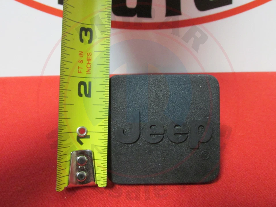 Enchufe de cubierta de enganche Jeep con logotipo 1 1/4 pulgadas NUEVO OEM MOPAR Foto 2 de 4