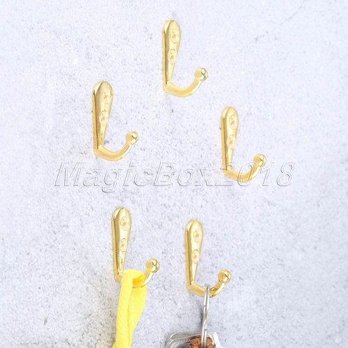 5x Antique Mini Wall Hooks Single Hook Wall Mounted Hanger Towel Robe Bathroom - Picture 14 of 20