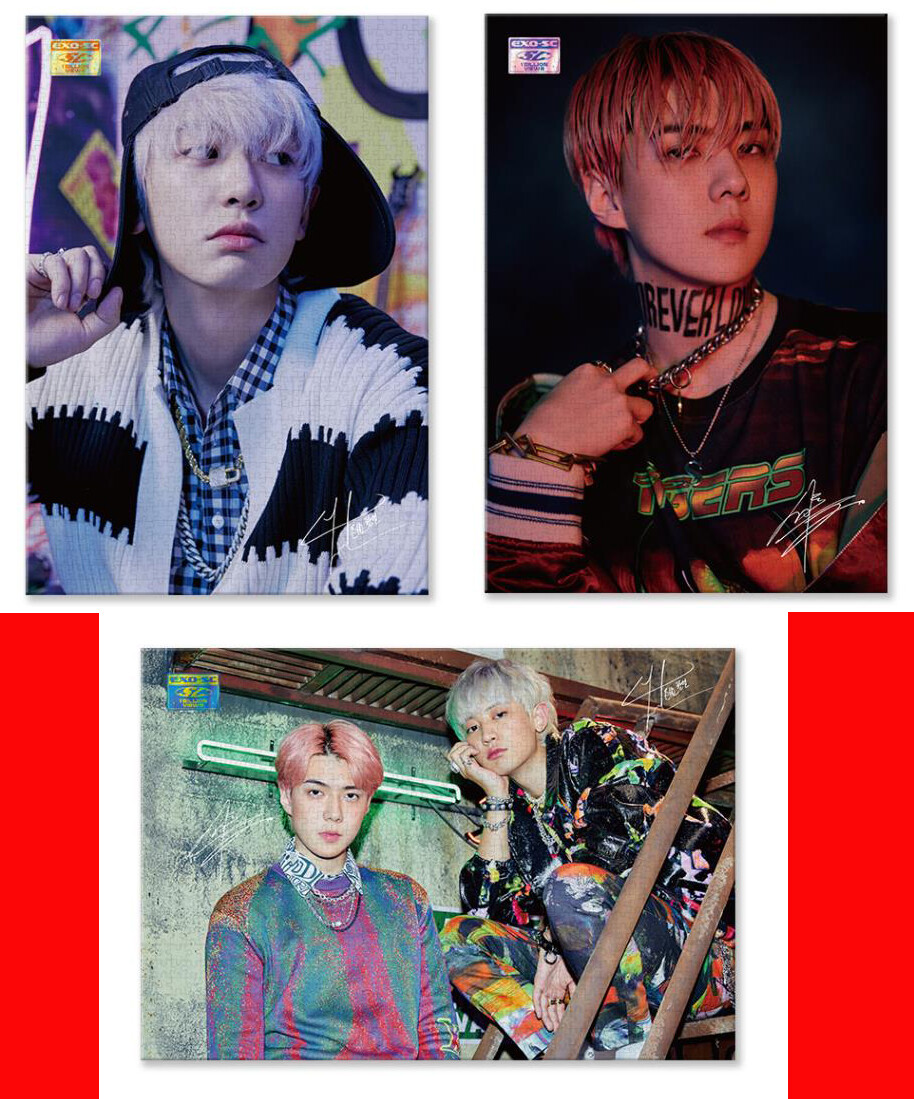 EXO-SC EXO 1 Billion Views OFFICIAL GOODS PUZZLE PACKAGE + POSTER