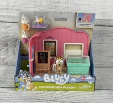 Bluey Ice Cream Shop Playset With Bingo Figure Accessories Stickers NEW