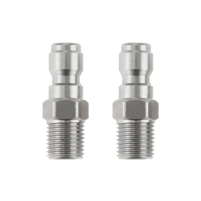 #ad #ad 2 Pack High Pressure Washer 1 4 Quick Connect Fittings one touch coupler $8.18