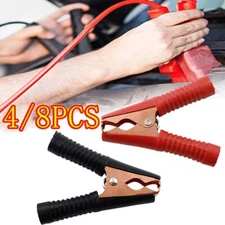 4/8pcs New Car Alligator Clips Crocodile Clip Battery Test Clamps 100A Red Black