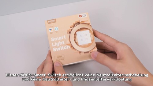 MOES Smart WLAN Lichtschalter Glas Touch Wandschalter Unterputz Alexa Google App - Video 1 von 1