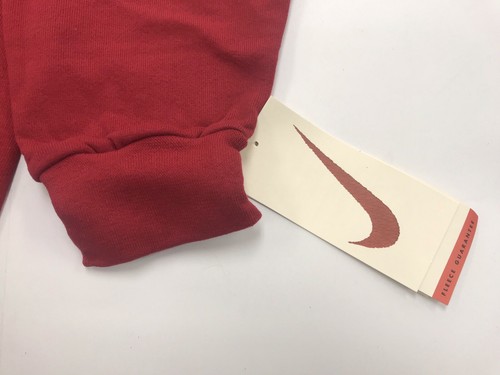 BNWT Vintage Men Nike Sweatshirt Red Sz X-Large Red Stitching Swoosh 90’s - Picture 3 of 7