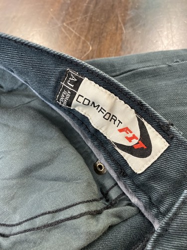 ARMANI JEANS Comfort Fit Fabric Button Fly Regular Leg Size 31X30 Blue Gray - Picture 4 of 10