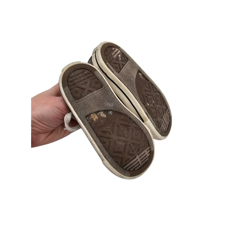 Zapatos Converse All Star Niños Pequeños Talla 7 Clásicos de caña baja con cordones Gris Foto 4 de 4