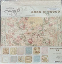 NEW Graphic 45 2009! Baby 2 Bride 12 x 12 Paper Pack & Die Cut Tags Scrapbooking