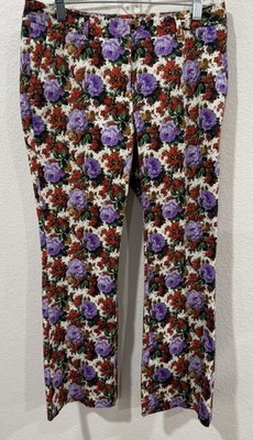 Alberto Biani Floral Pants Women s U.S. 10/ Euro 40